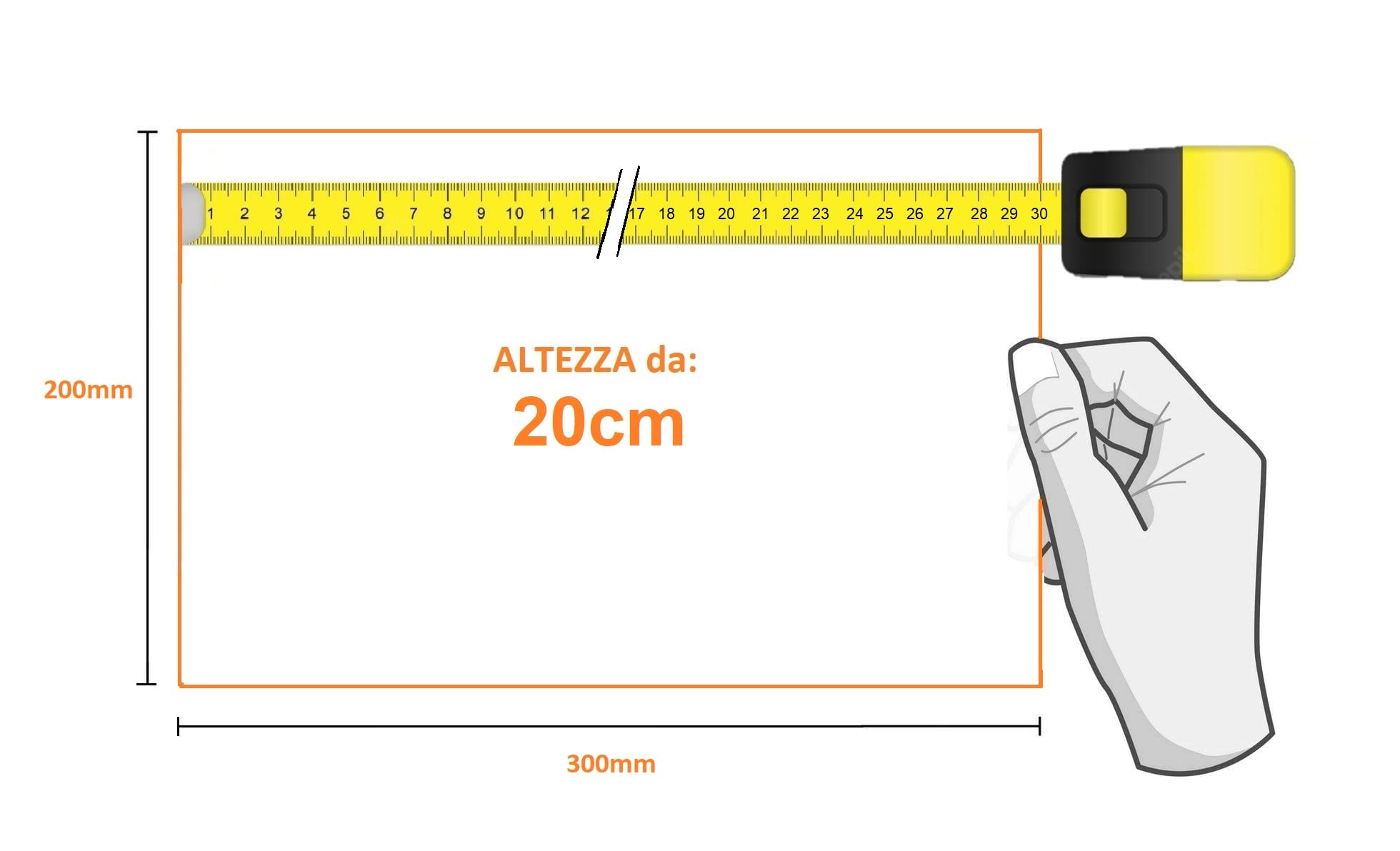 Cartello Segnaletico - ATTENZIONE FABBRICATO PERICOLANTE - 30x20cm - Pezzi 1 - Materiale: (PVC 3mm(FOREX))