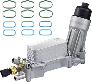 926-959 Conjunto do adaptador do filtro de óleo do refrigerador de óleo do motor com juntas do sensor Kit de alumínio para Chrysler 200 300, Dodge Charger Challenger Journey Wrangler Ram 3.6L V6, 926-876 68105583AF 5184294AE