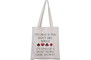 Bridge Canvas Tote Bag: The Perfect Bridge Gift for Players