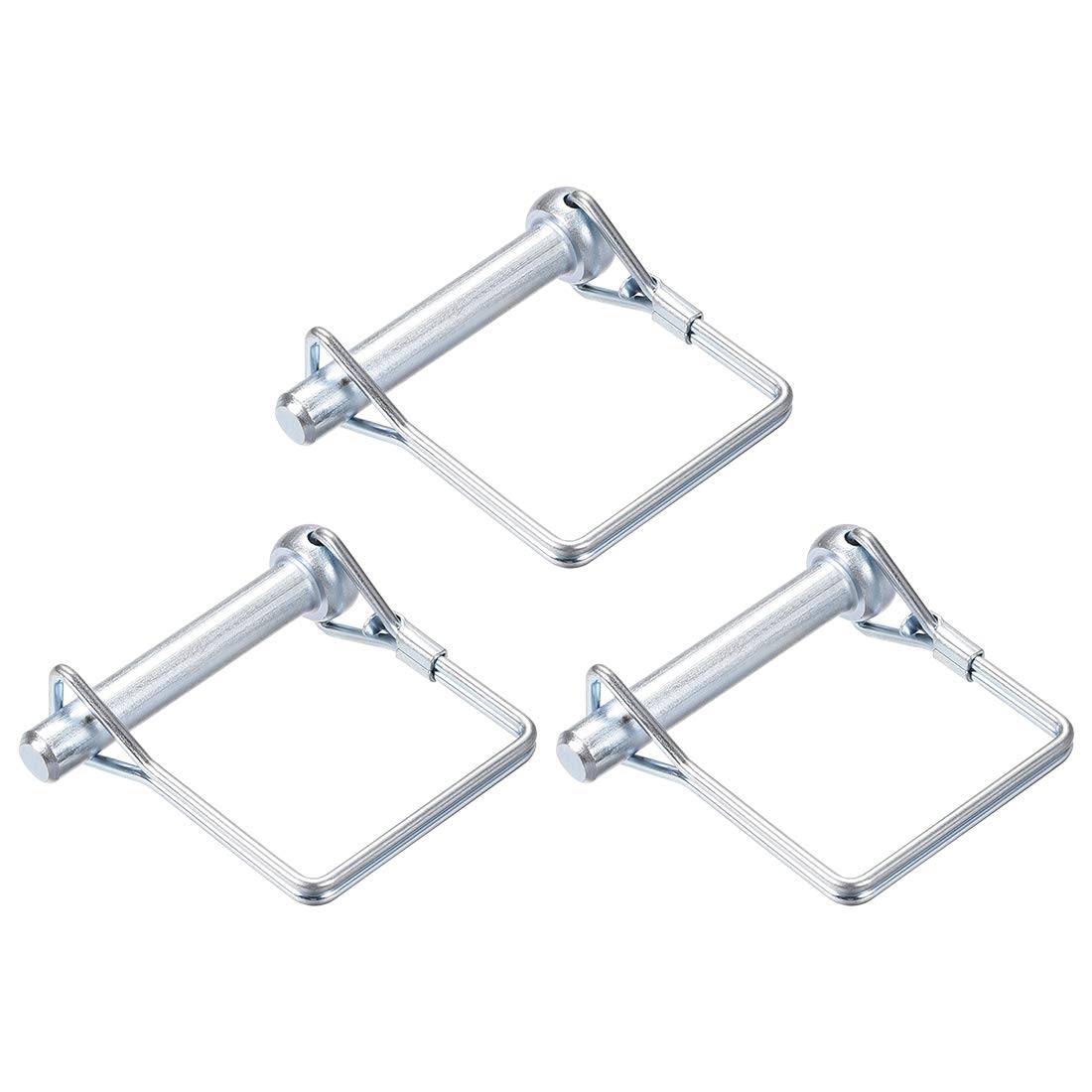 Sourcing Map Shaft Locking Pin - 8mm X 50mm Coupler Pin For Farm Trailers Wagons Lawn Garden In Arch Round 3Pcs