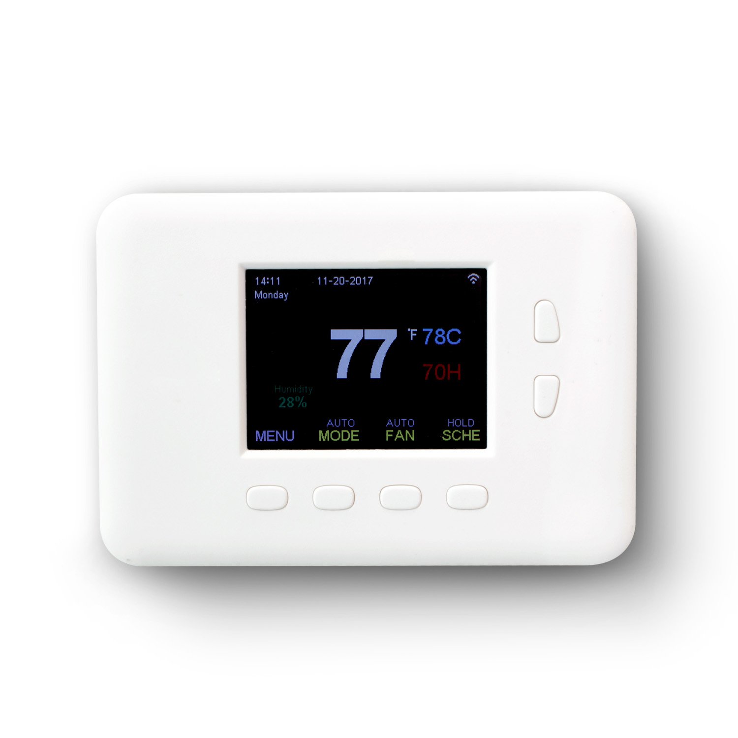 MiLOCKS Smart Thermostat, Central Cooling and Heating Controller, LoRa Enabled Smart Home Device and Security, YoSmart App