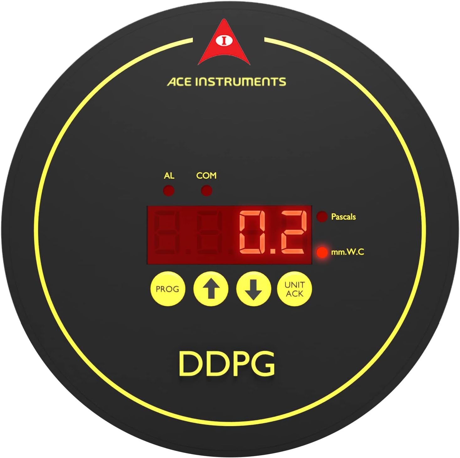 AI-DDPG Digital Differential Pressure Gauge (Range: -250 to 250 Pascals) for Clean Rooms, Hospital OT Rooms, Laminar Cabinets, Safety Units
