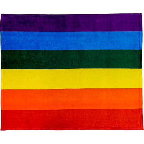 Infinity Republic - Rainbow Pride Soft Fleece Throw Blanket - 50x60 -...