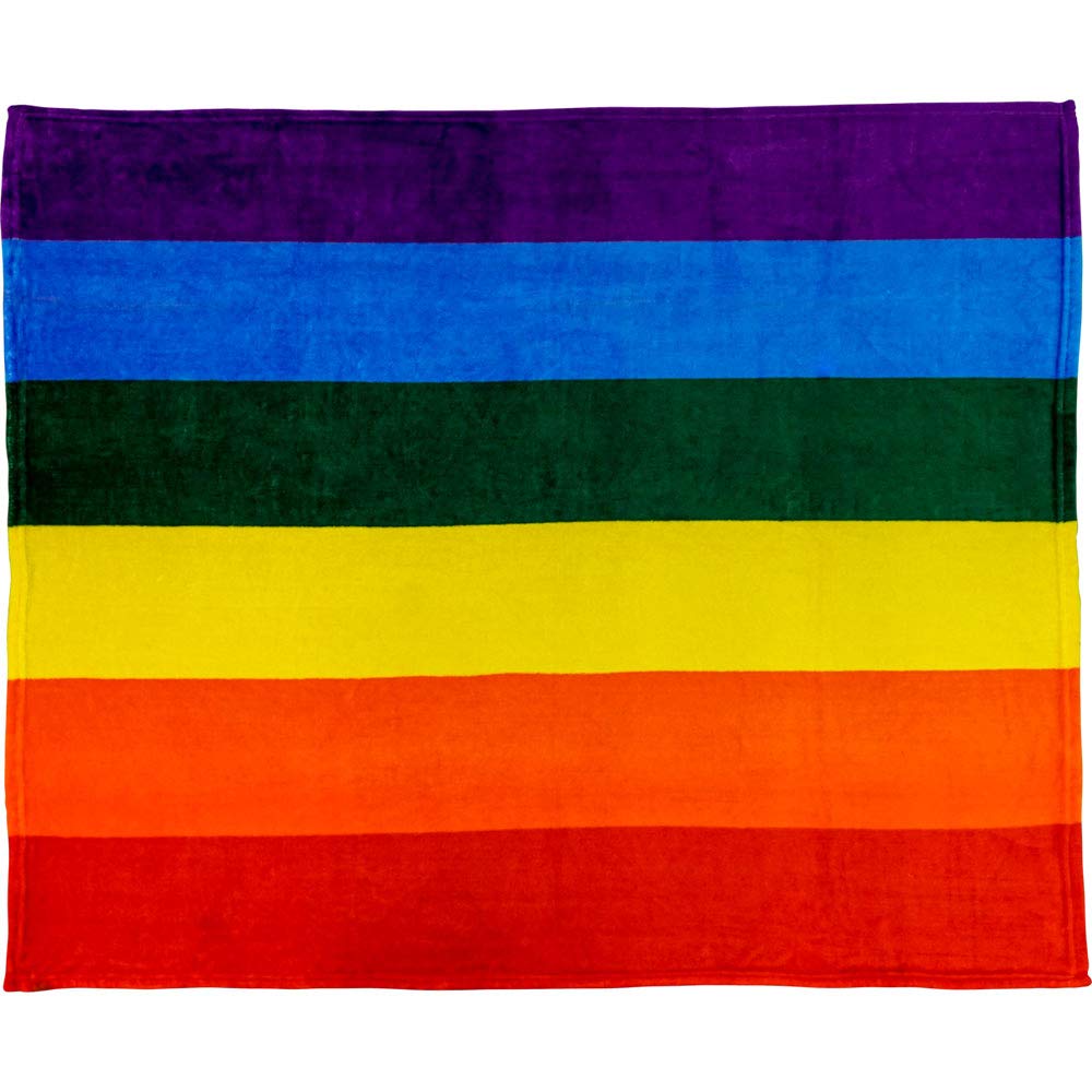 Rainbow Super Soft Throw Blanket - 50x60 Throw Blanket for Bedroom, Living Room, Spring Time, Holidays, Kids, Babies, Adults & Decor, Gifts - Pride Season Rainbow Pride
