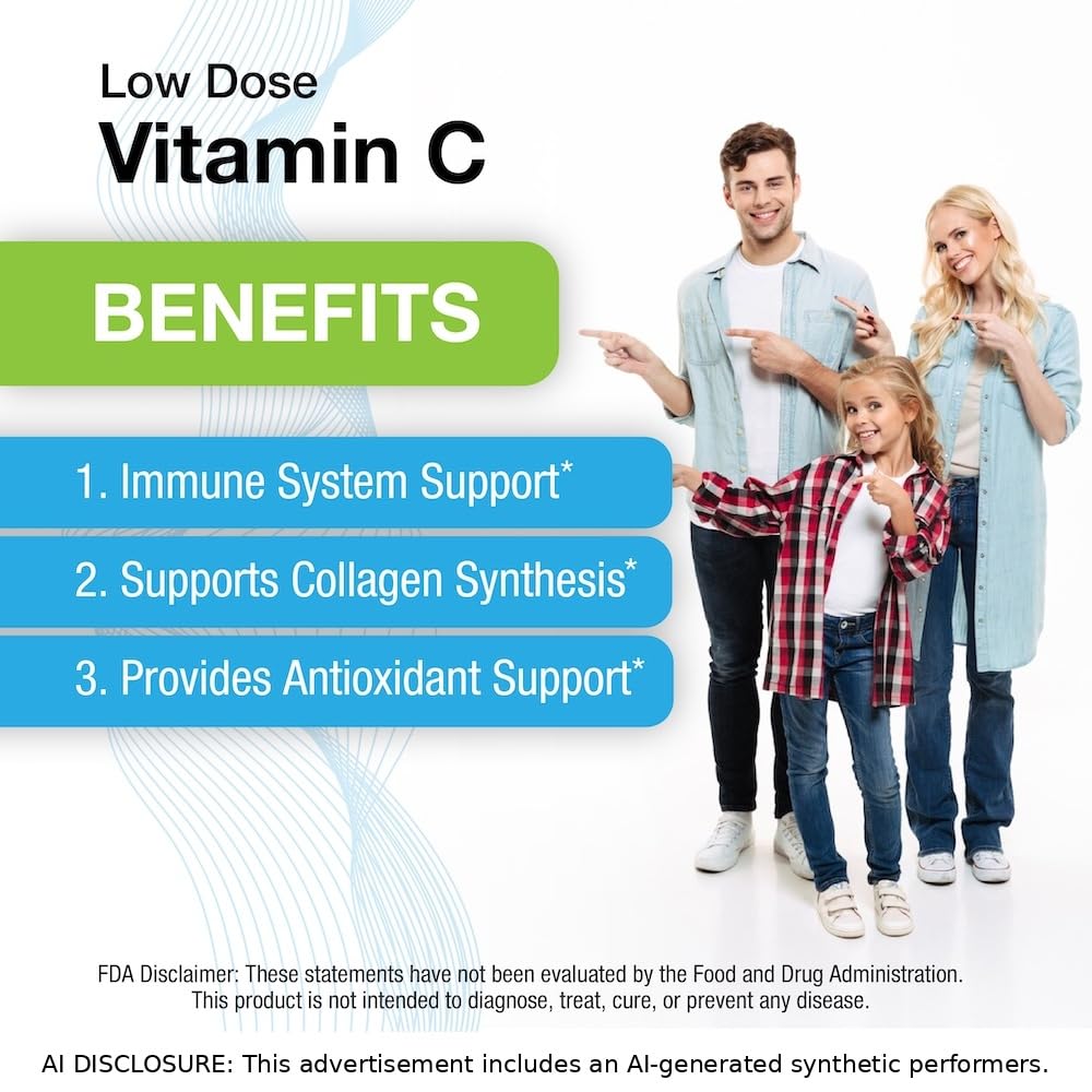 Puregen Labs Vitamin C 500 mg Supports a Healthy Immune System, 200 Tablets — Amazon image 3