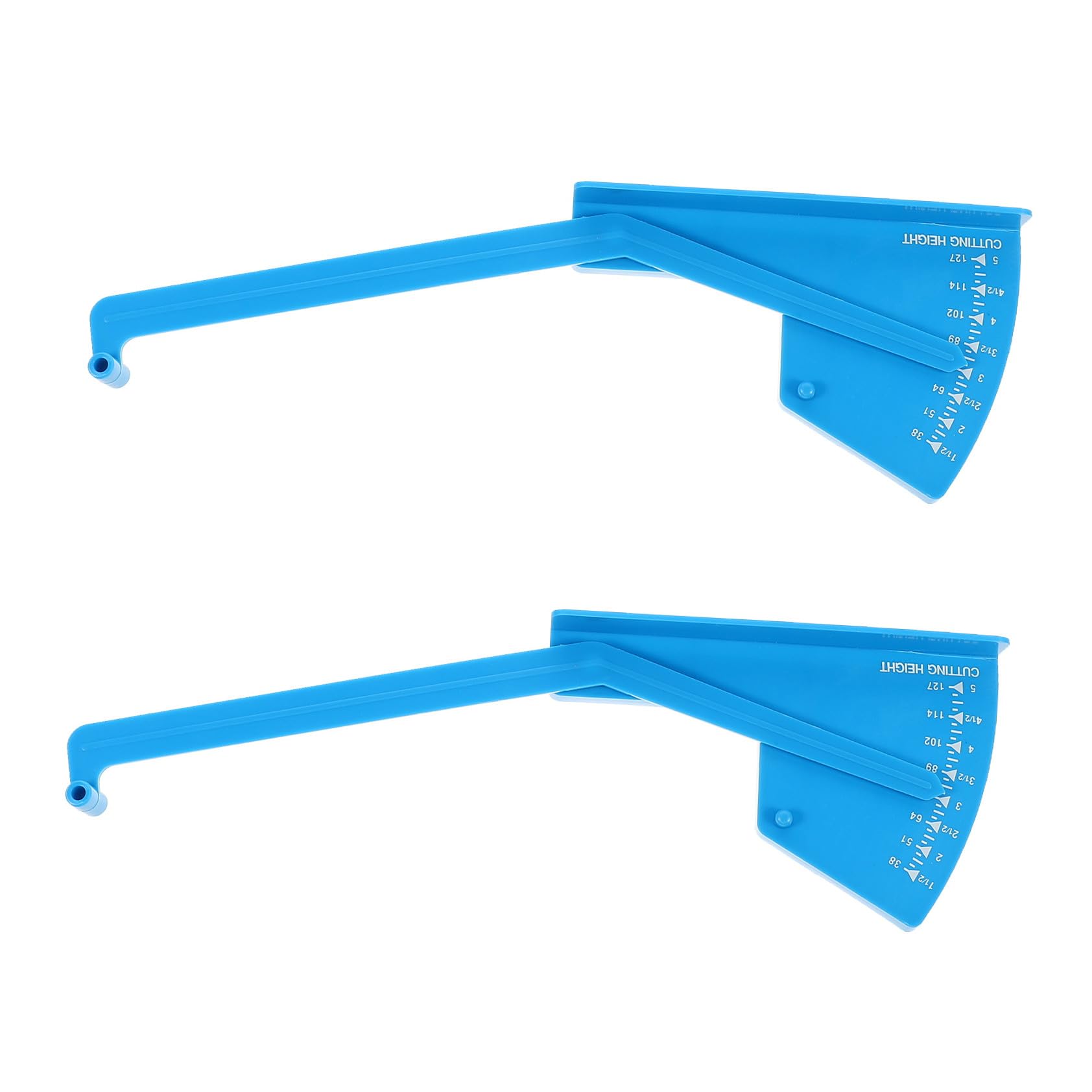 iplusmile 2pcs Lawn Mower Measuring Ruler Deck Level Gauges for Garden Leveling Tool Lawn Grooming Measure Tools Design