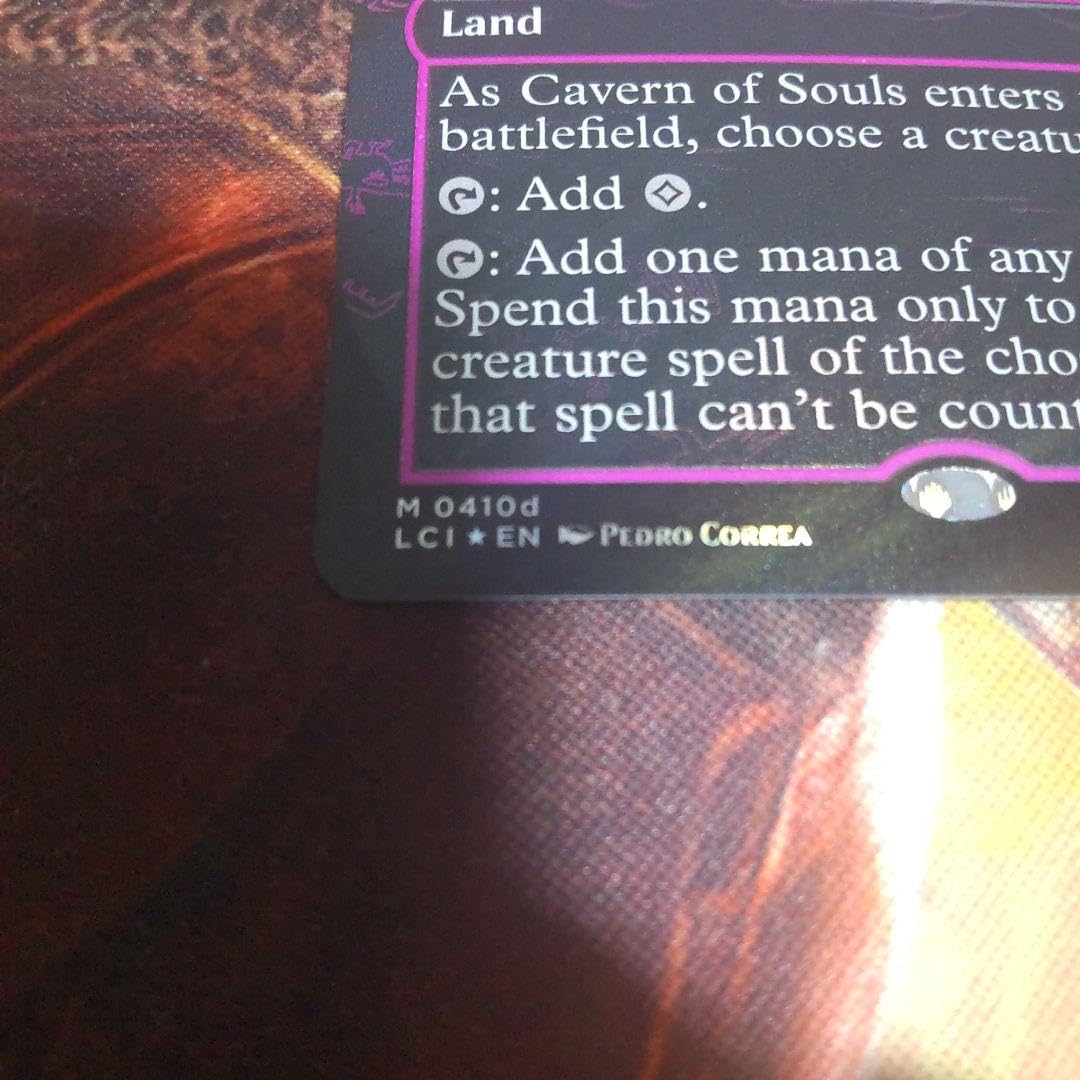 Amazon.co.jp: MTG Foil ボーダーレス 魂の洞窟 1枚 ネオンインク 紫 