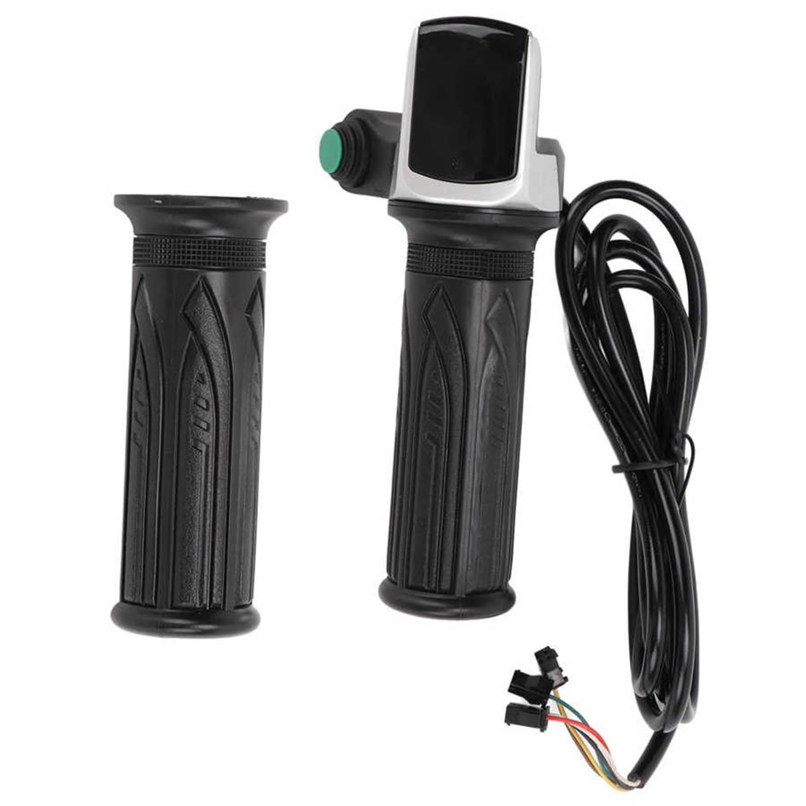 For 24V36V48V Scooter elettrico Acceleratore Manopola Display LCD Con Pulsante Interruttore E-Bike Acceleratore Rotante Manubrio Impugnatura Pannello strumenti monopattino elettrico(36V)