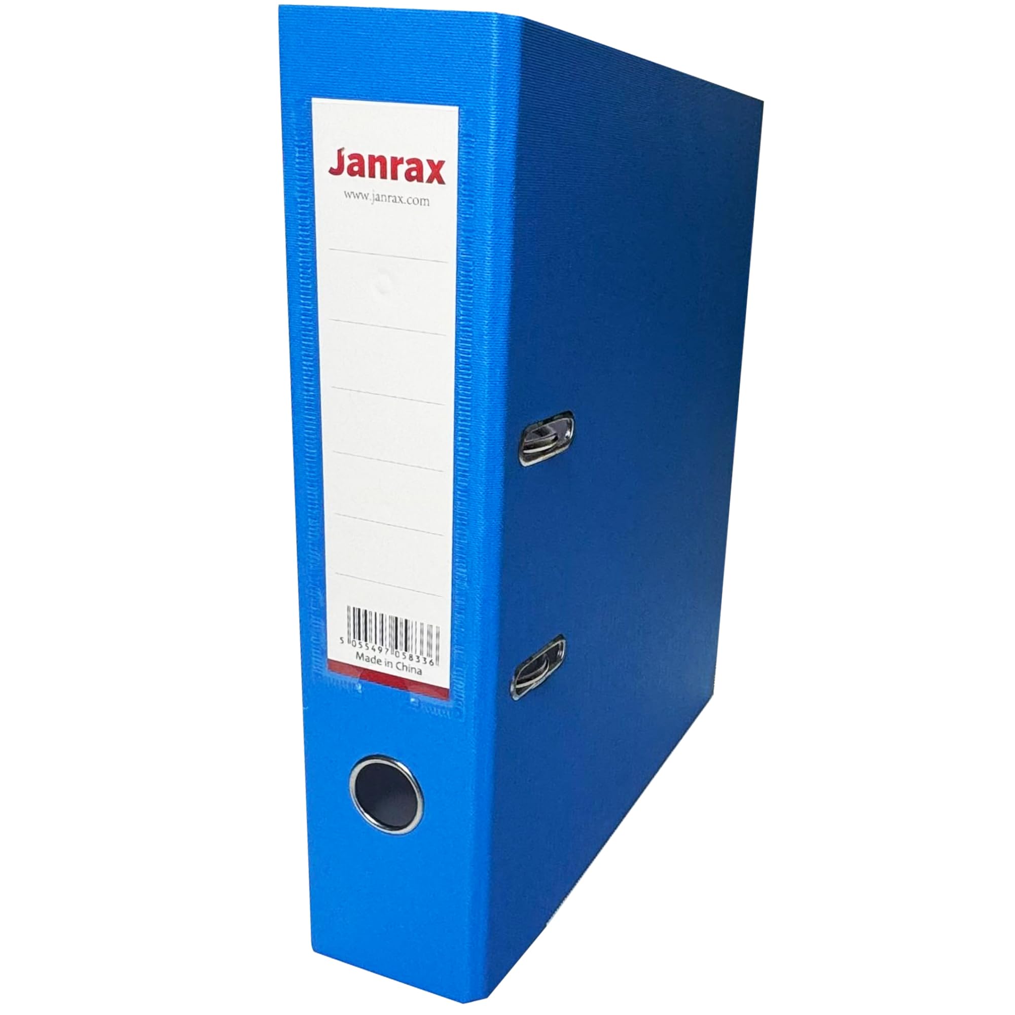 Pack of 10 A4 Light Blue Paperbacked Lever Arch Files by Janrax - Image 2