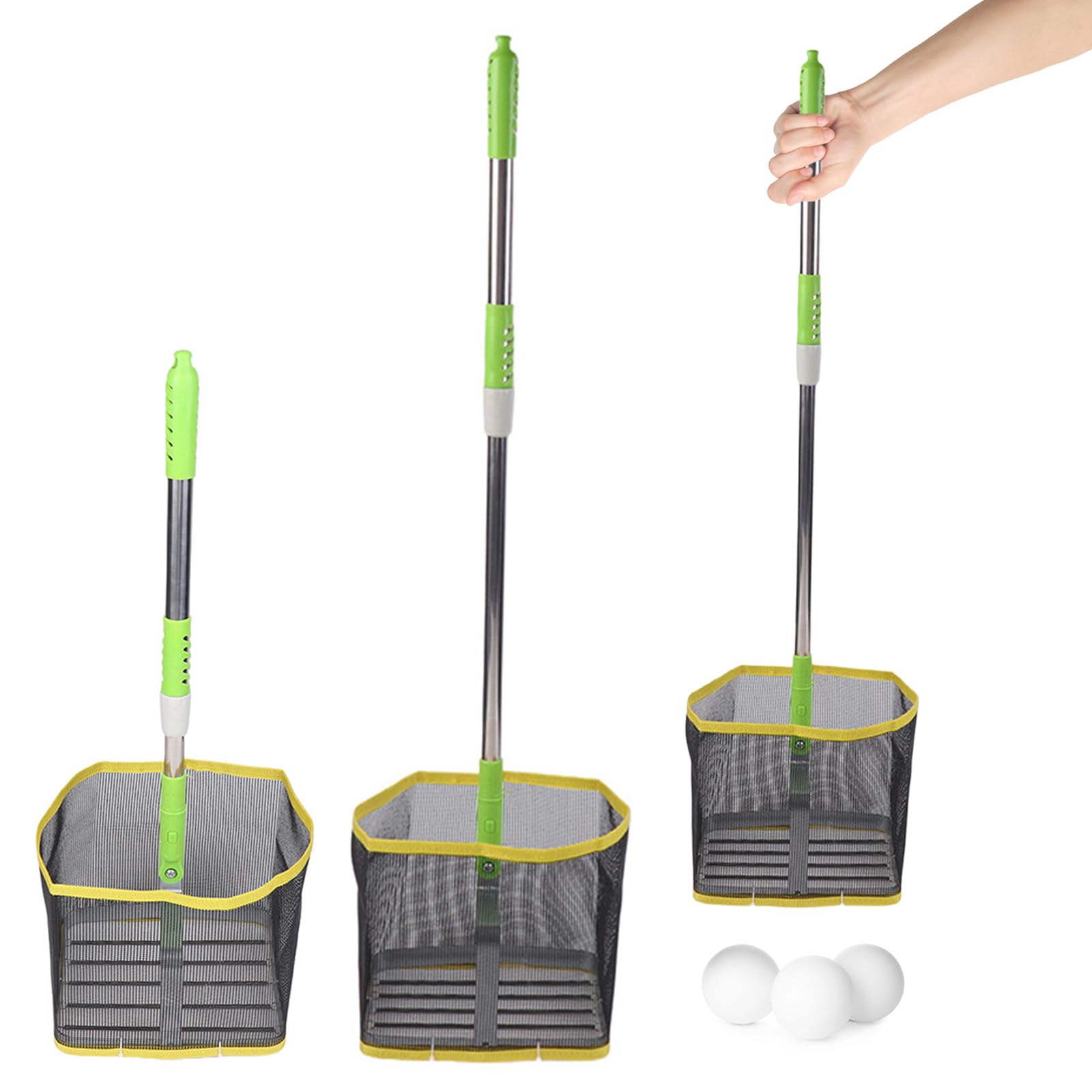 Colector de pelotas de tenis de mesa ajustable, peso ligero, recuperador de pelotas de pingpong para una fácil colección de bolas, herramienta de entrenamiento de pingpong