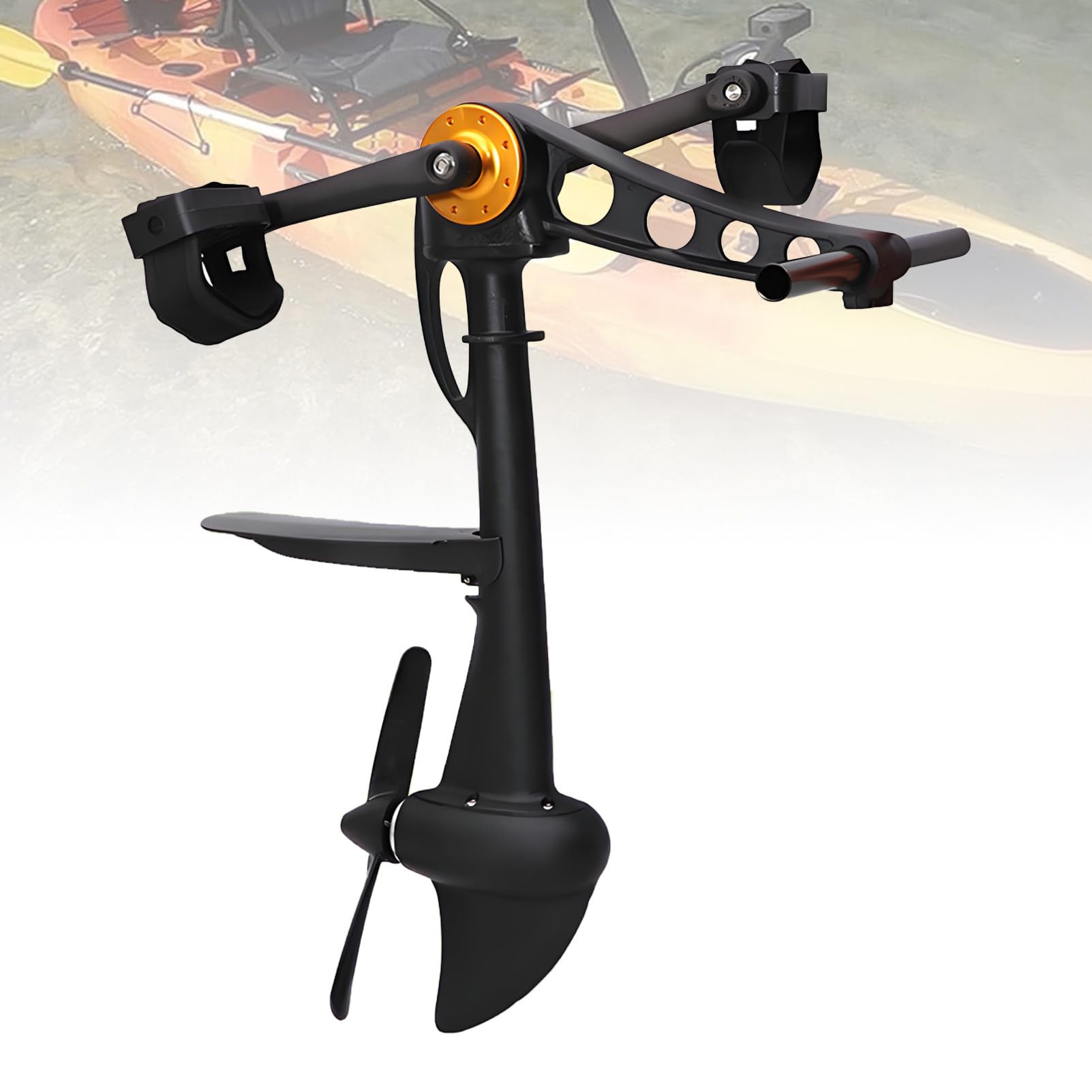 DUMIPME 1-Person Foot Operated Kayak Pedal Drive, Hands-Free Propulsion System for Solo Fishing on Inflatable Boats, Pontoon & Sit-On-Top Kayaks