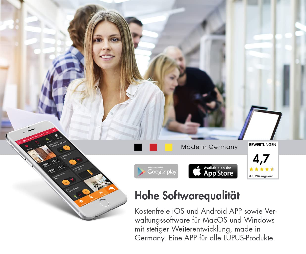 Lupus LE228 IP Dome Kamera mit PoE, Überwachungskamera aussen, SD Aufzeichnung, Deutscher Hersteller, Personenerkennung, 50m Nachtsicht, Metallgehäuse, inkl. PC/MAC-Software, Ver. 2021