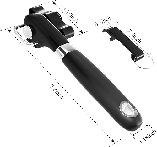 Miniatura 9 de Tapas para frascos de masón, tapas de enlatado de boca regular para bola+abrelatas borde liso - Abrelatas de seguridad manual