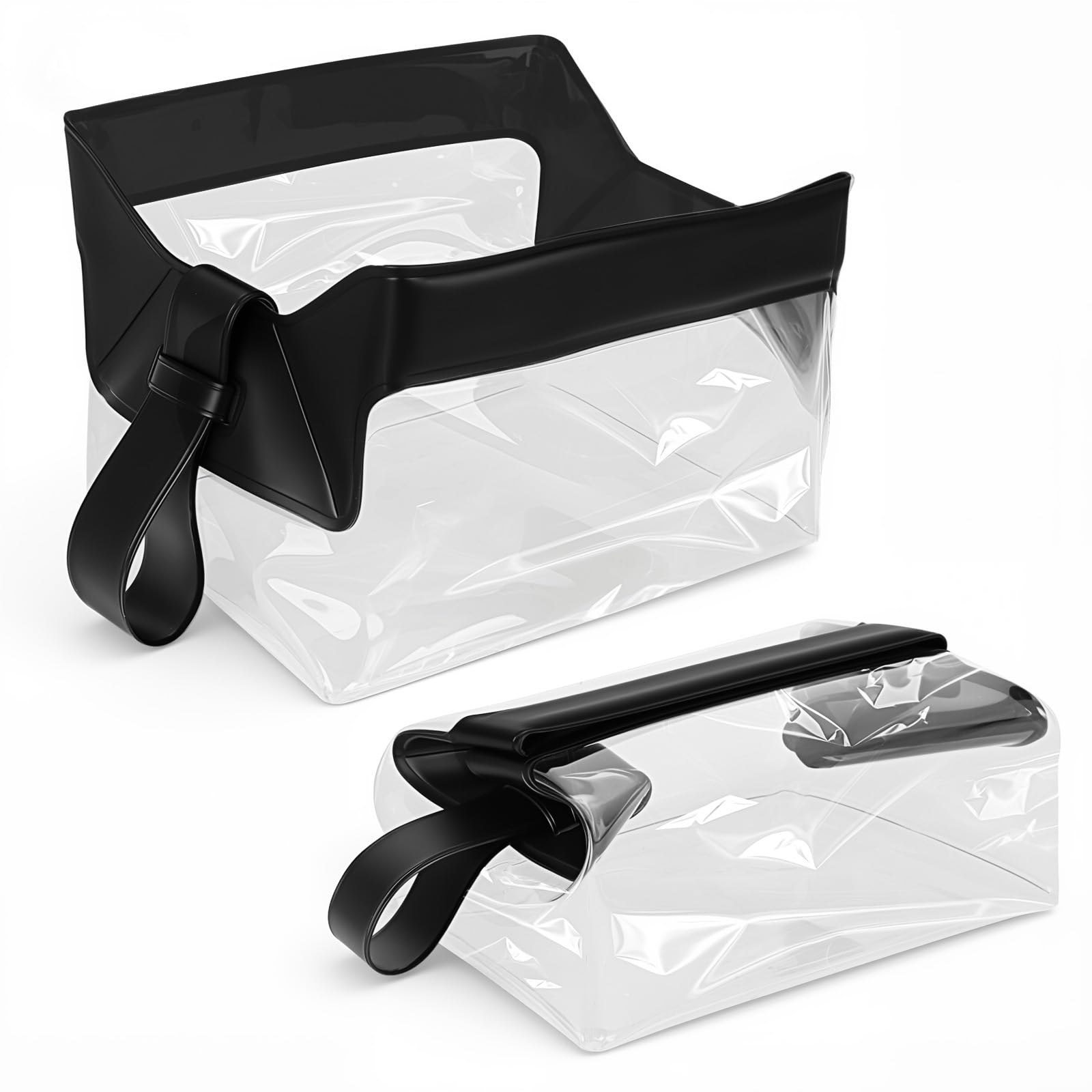 Trousse de toilette transparente étanche et magnétique pour le rangement de maquillage homme - 8