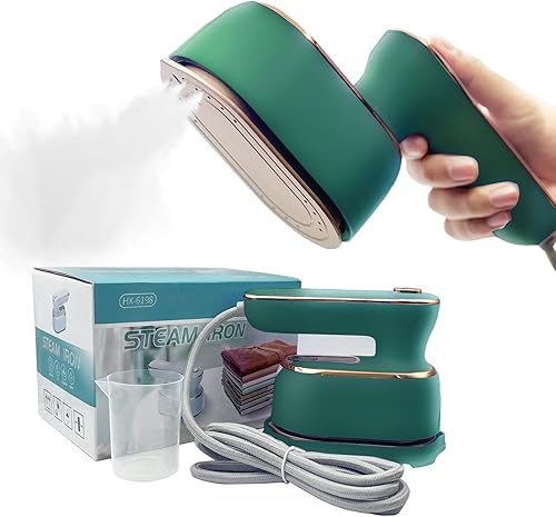 Vaporizador de viaje para ropa vaporizador 2 en 1 de 1000 W para ropa, mini vaporizador para ropa, tamaño de viaje, vaporizador de mano para ropa,