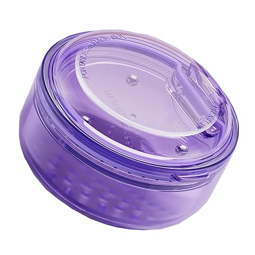 Caja de 1 pieza para prótesis dental, caja de baño de 3 capas, caja redonda para dentaduras postizas, caja de almacenamiento de dientes falsos, taza