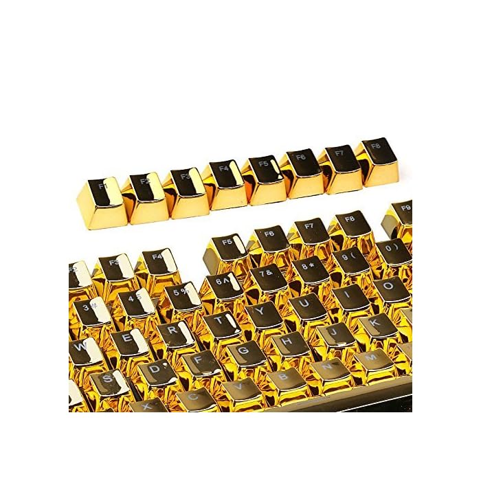 Buy Double Shot Keycap Set 104 Translucent Backlit Key Cap, Golden