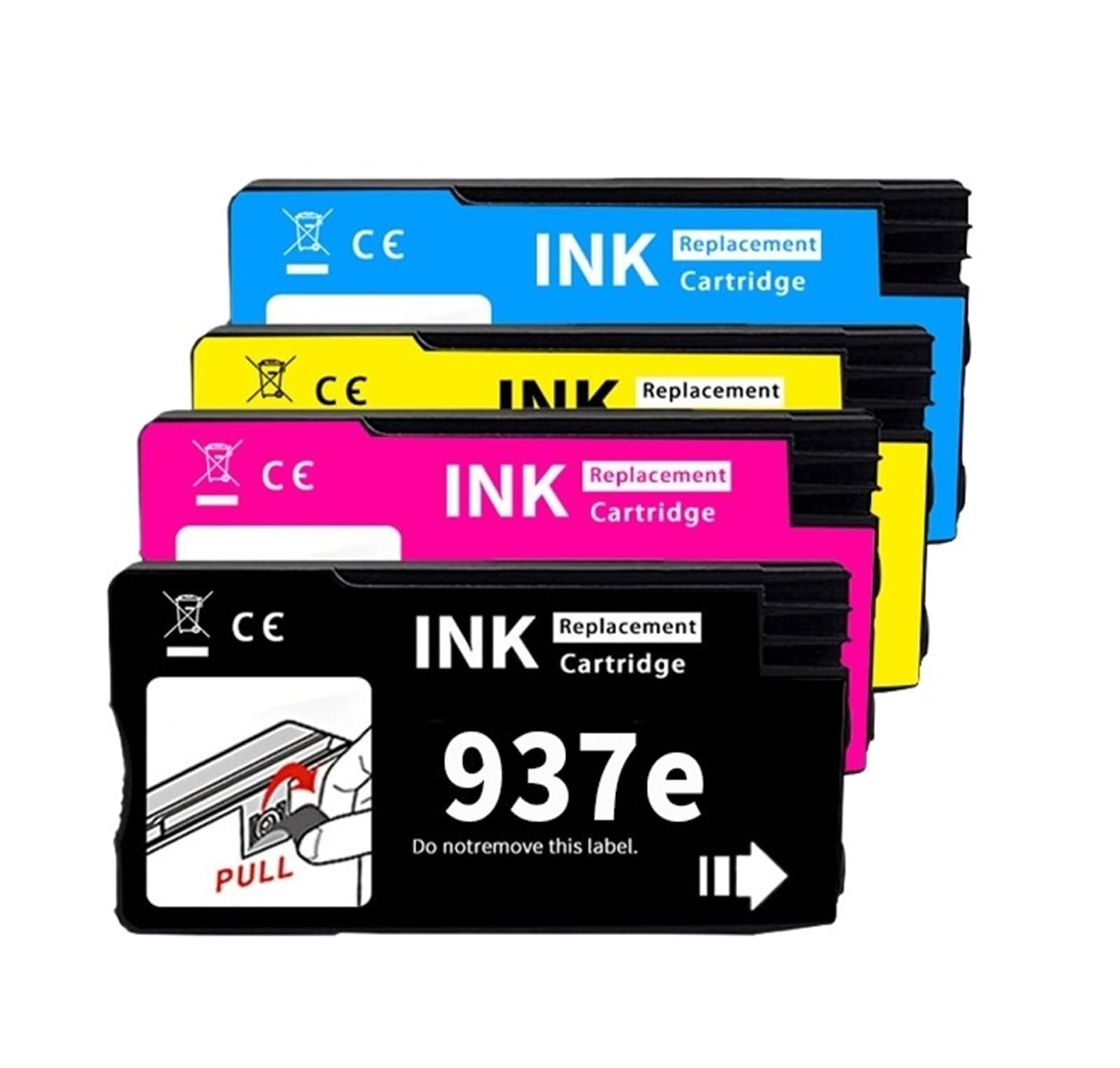 937XL Cartuccia Inchiostro Compatibile Con HP OfficeJet Pro 9120B | Stampa da ufficio, documenti aziendali, testo chiaro, flusso di inchiostro stabile, facile sostituzione(1Set)
