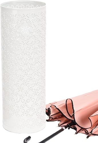 Miniatura 6 de Soporte para paraguas para interiores, soportes modernos para paraguas, cubo redondo de metal duradero, soporte decorativo para paraguas, soporte