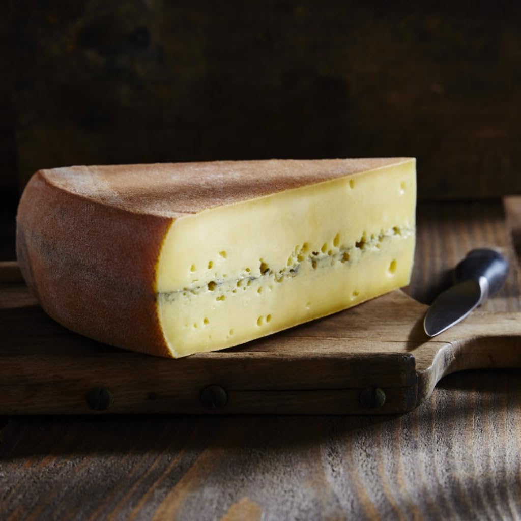 Morbier AOP fromage fermier du Haut Doubs - 500gr - Fabrication traditionnelle au lait cru de la Franche-Comté - Affinage 5-6 mois