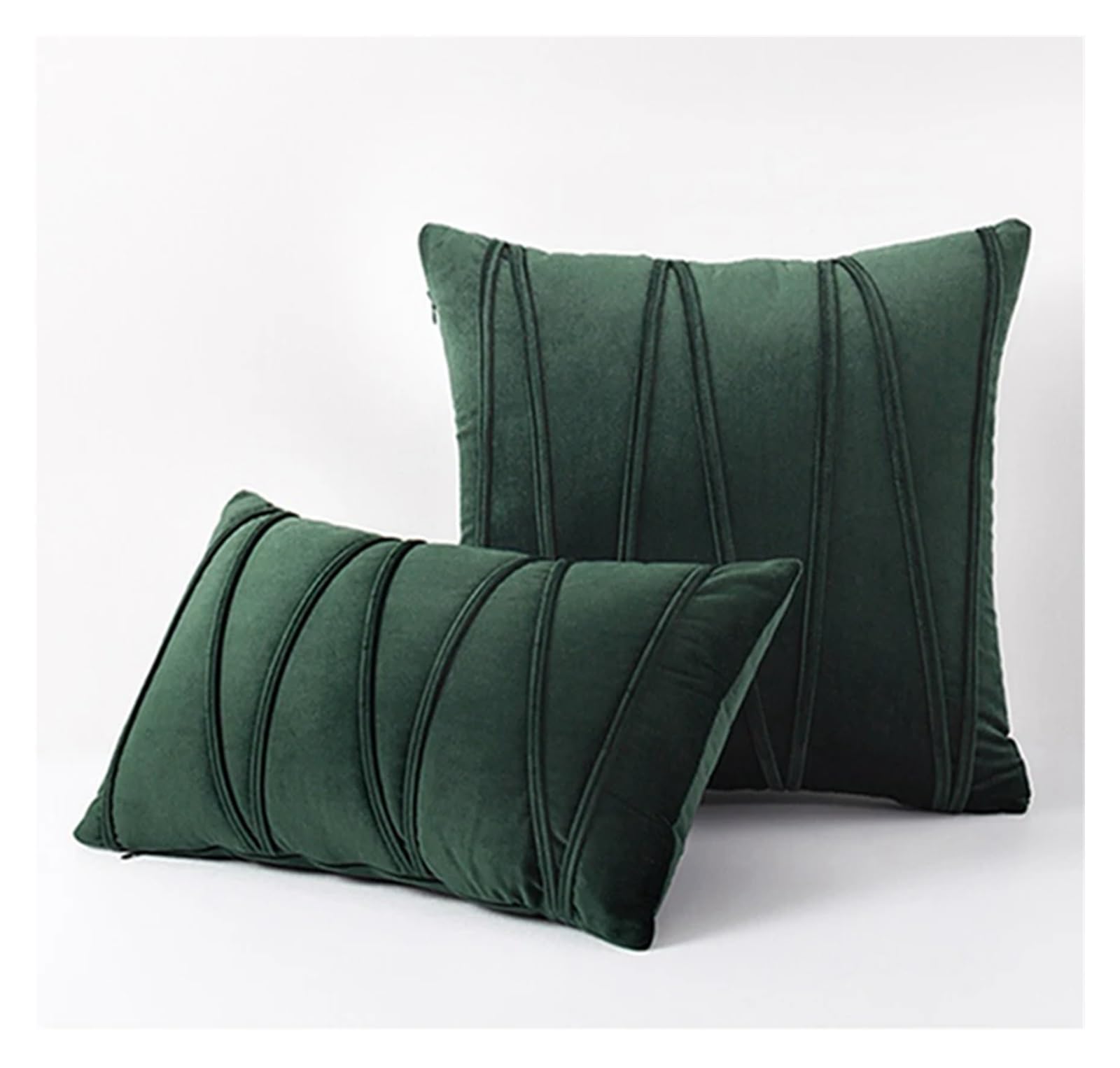 BTGYTTKL Throw Pillowcase 2PCS Decorative Plush Velvet Throw Pillow Covers