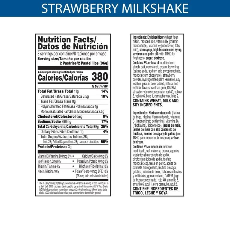 Miniatura 7 de Pop-Tarts - Paquete de aperitivos para tostadora de batidos de fresa esmerilada, paquete económico, comida de desayuno con amigos, familia, niños o