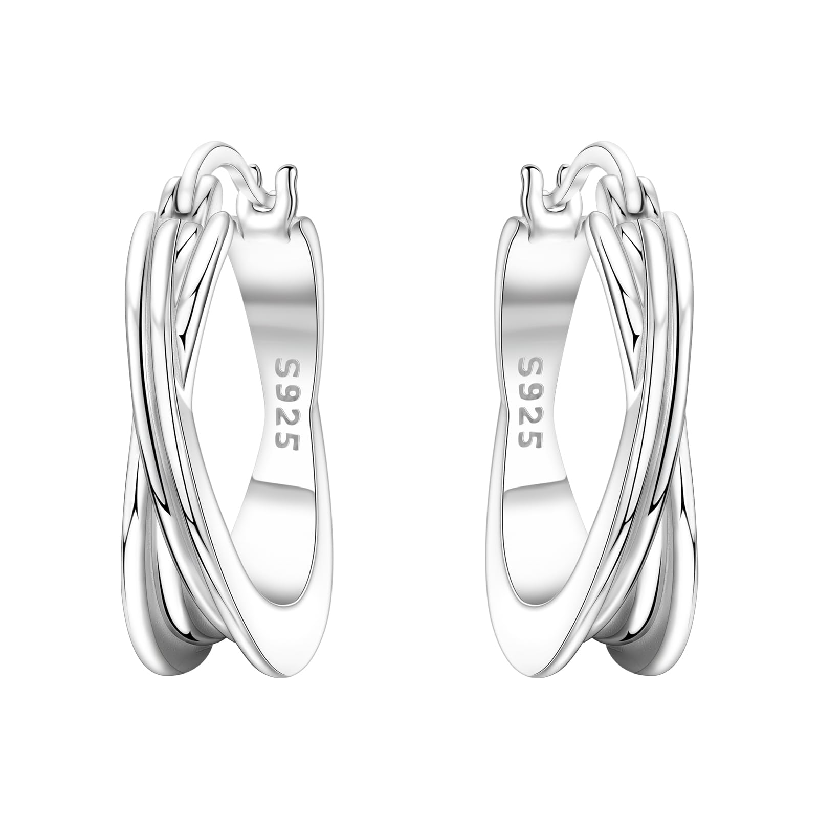 Creolen Silber 925 Klein Ohrringe für Damen Ohrhänger Silber 925 Hypoallergen Creolen Geschenke zum für Damen