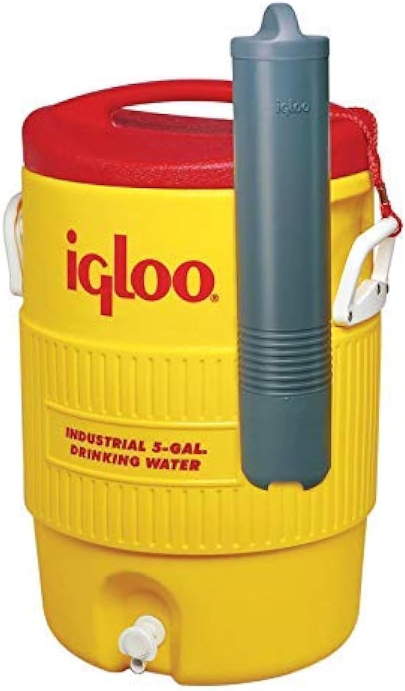 Igloo Water Cooler W/Cup Dispenser 5 Gal White