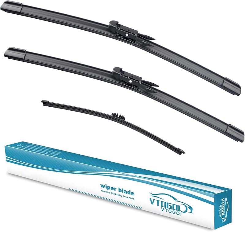 Palhetas do limpador de para-brisa VTOGOI para Ford Explorer 2011–2023 – Kit com 3, 66,04 cm + 55,88 cm + 27,94 cm