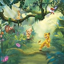 8-475 - Disney Multicoloured Lion King Jungle Komar Wallpaper
