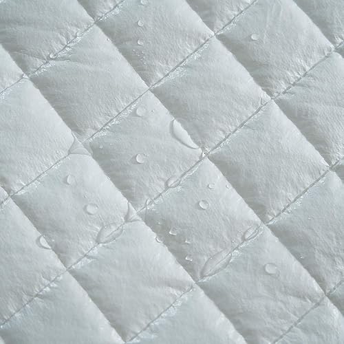 Miniatura 9 de Elif - Protector de colchón de tamaño extra largo, impermeable, acolchado con correas elásticas para niños, suave y cómodo, transpirable, sin vinilo