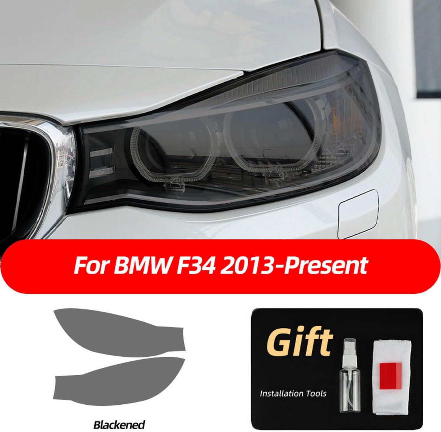 Car Headlight Protective Film Restoration Transparent Protection TPU, for BMW 3 Series F30 F31 F34 G20 G21