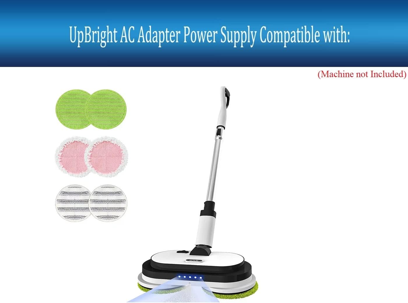UPBRIGHT AC/DC Adapter connected to eous E700 Electric Spin Mop