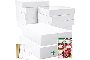 12 Pack Extra Large Gift Boxes with Lids and Tissue Paper for Oversized Items