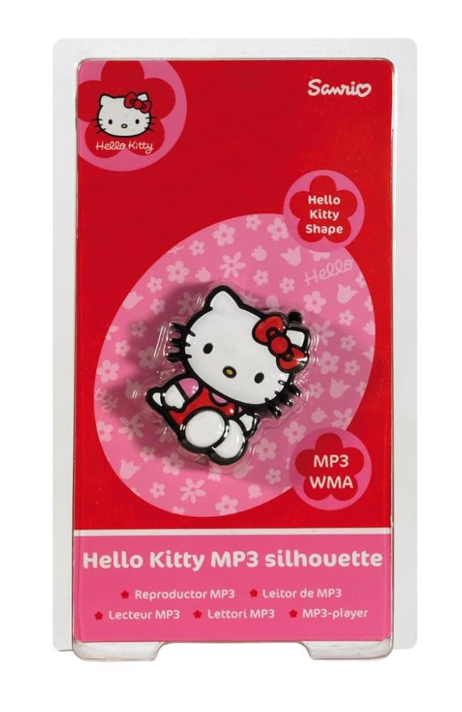 (未使用･未開封品)　Hello Kitty MP3 player - hello kitty head by Sakar 7z28pnb Hello Kitty 2009 Basic MP3 Player White Vintage Collectible