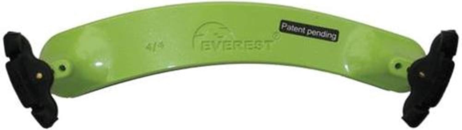 Everest Spring Shoulder Rest - Neon Green | 4/4 & 14" Size | Ergonomic Design | ABS Construction