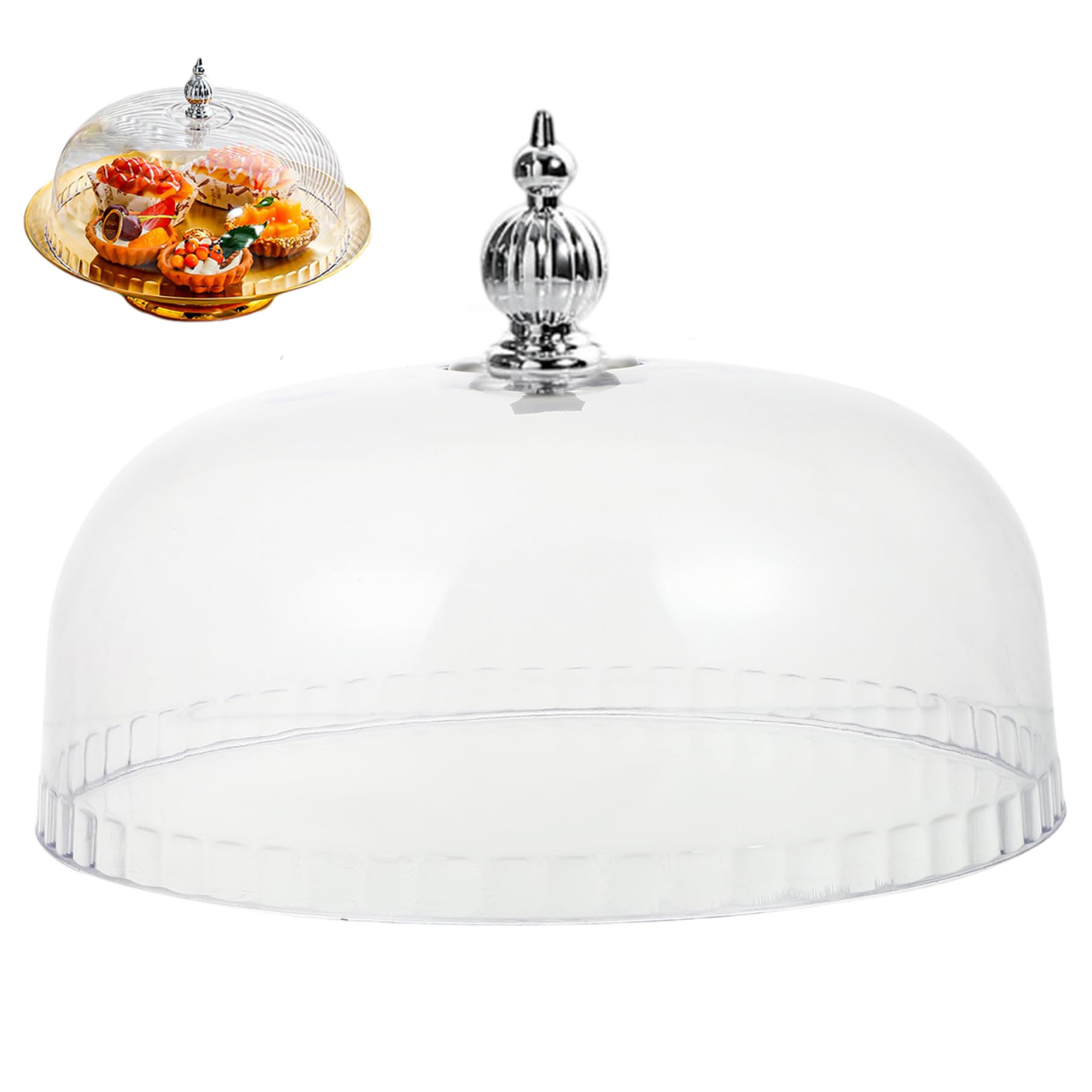 Couvercle gâteau plastique transparent anti-odeur pour préserver vos desserts au fromage