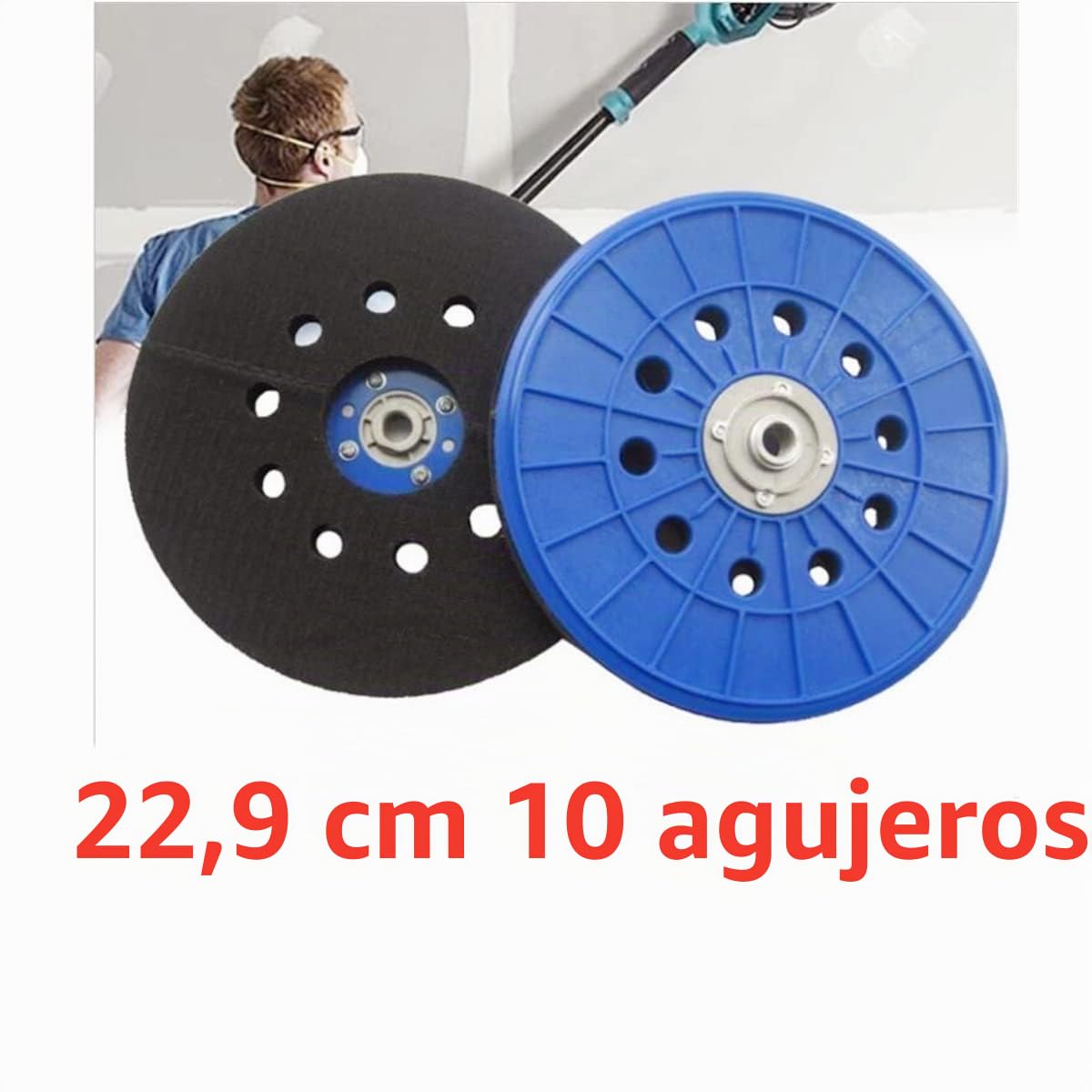 Accesorios Lijadoras de pared Discos de lijado Discos de apoyo Lijadoras de techo - para Ø 225 mm Toolson DWS225BT/DC/R y Scheppach DS 200/210/900/920/
