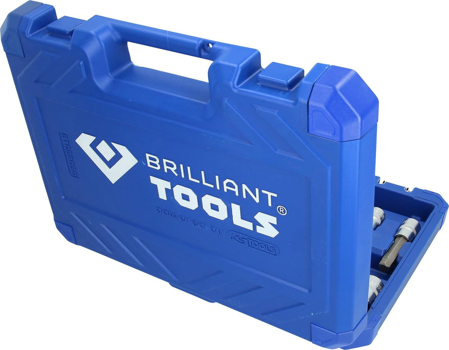 BRILLIANT TOOLS BT022030 Juego de llaves de vaso de 1/2", 30 pzs, perfil de hexágono interior [Powered by KS TOOLS]