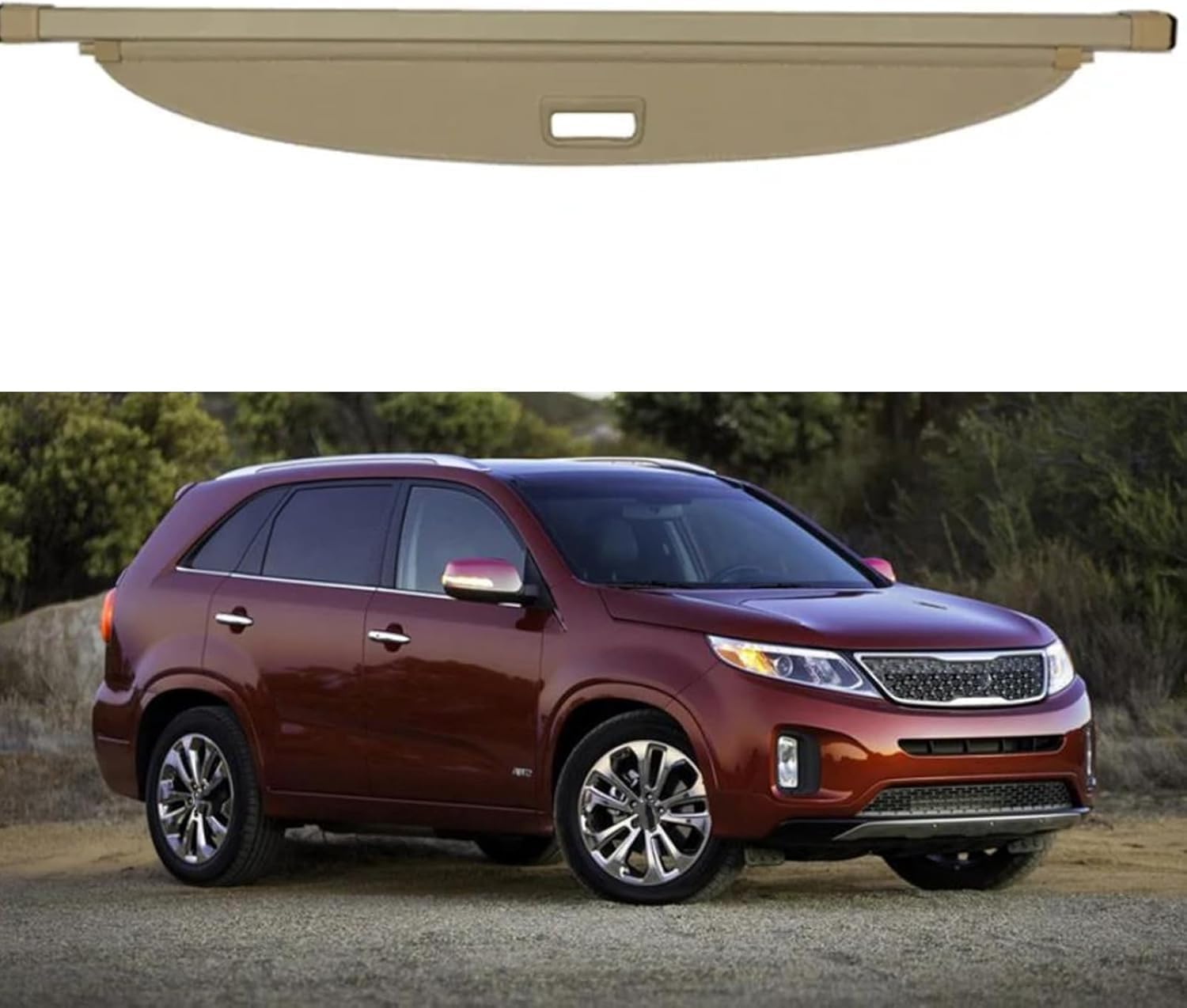 Półka na paczkę samochodową przednia, kompatybilna z KIA Sorento 2013-2014, tylna klapa, pudełko na przegrodę, organizer na półki akcesoria