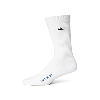 Birkenstock Cotton Ribbed Socks Knee High Socks Shoes White