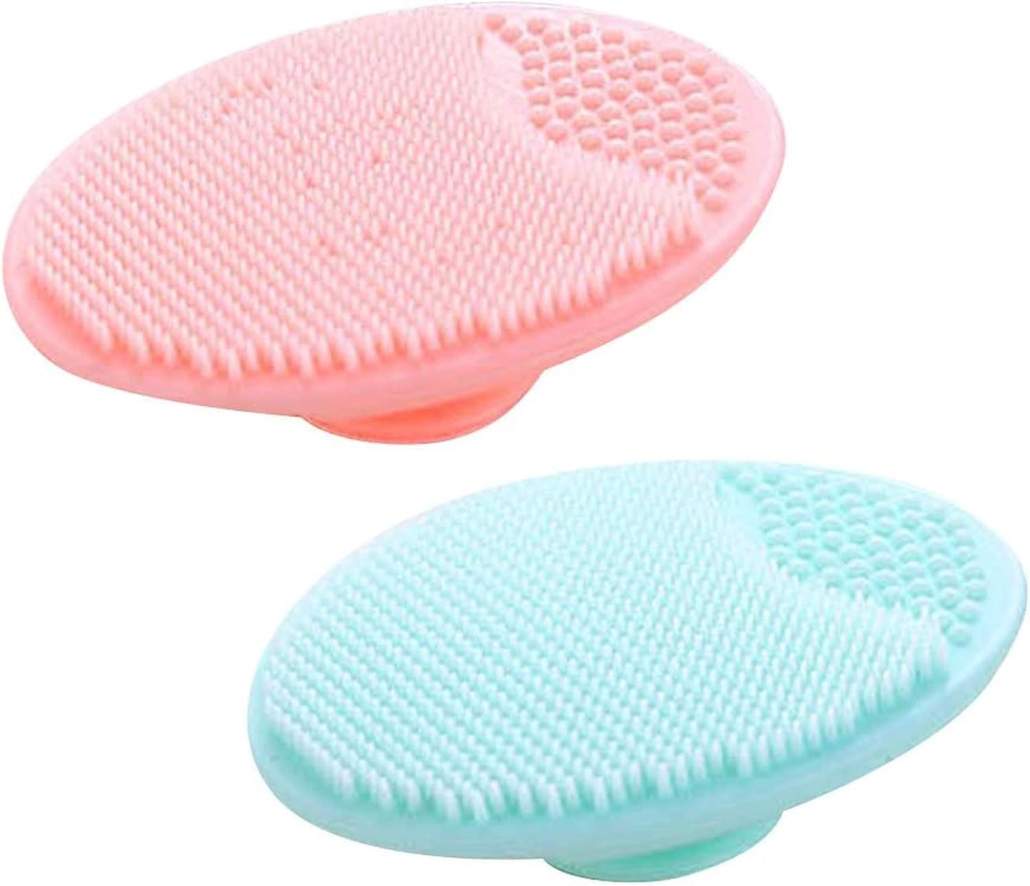 2 Facial Bad Reiniging Siliconen Borstel Huid Mee-eter Porie Cleaner Massager Scrubber Gezicht Exfoliërende Pad Accessoires