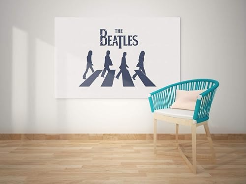 Miniatura 2 de The Beatles Stencil Abbey Road Álbum DIY Plantilla de Arte Mejor Vinilo Grandes Plantillas para Pintar sobre Madera, Tela, Pared -S (14 x 10.5