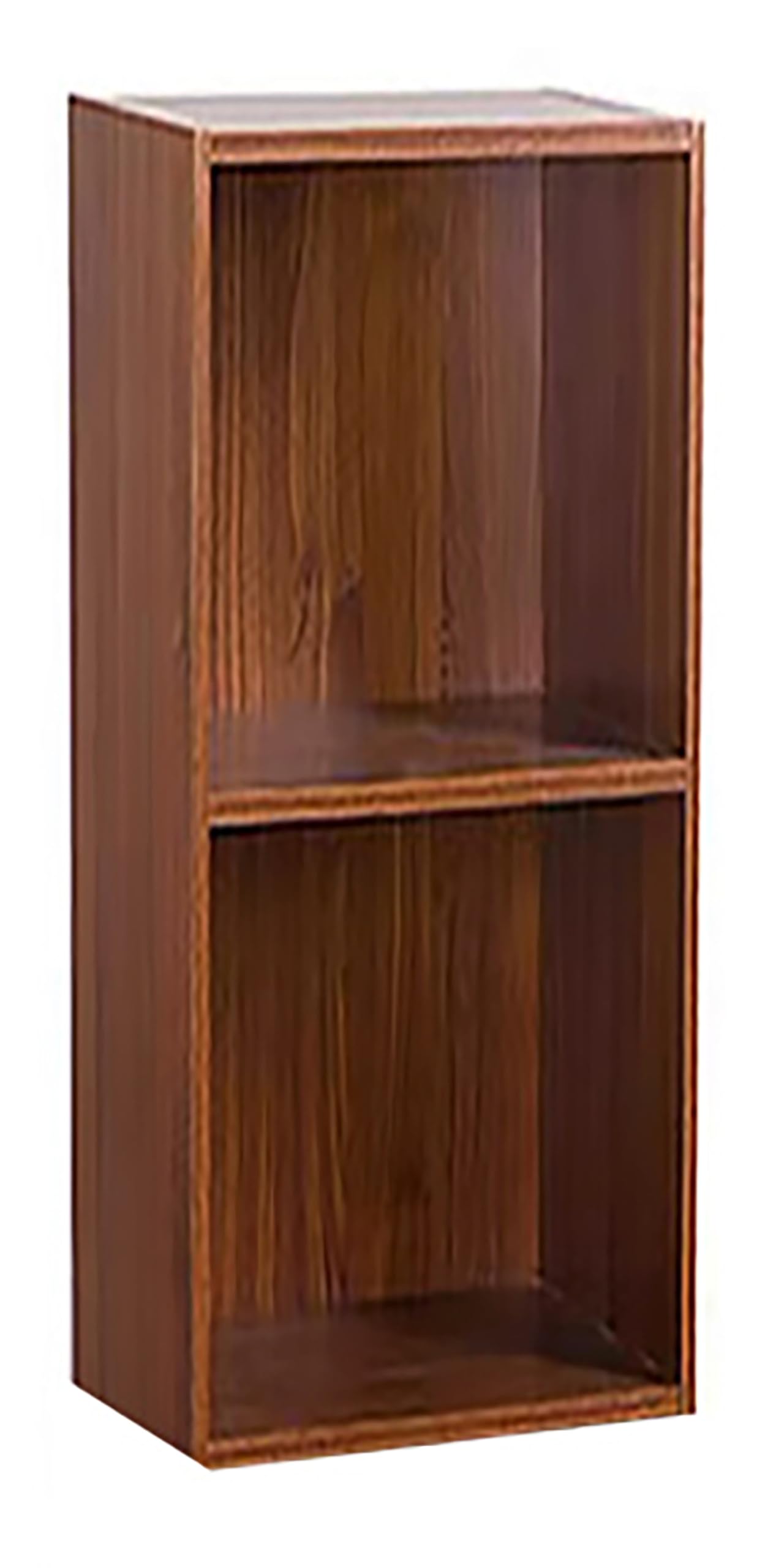 VCM Meuble Tourne Disque Vinyle, riles Vinyle, Meuble Rangement Vinyle Bois Disques vinyles LP Stand Étagère d'archivage Support de Rangement Platto 2 Compartiments Cœur de Noyer