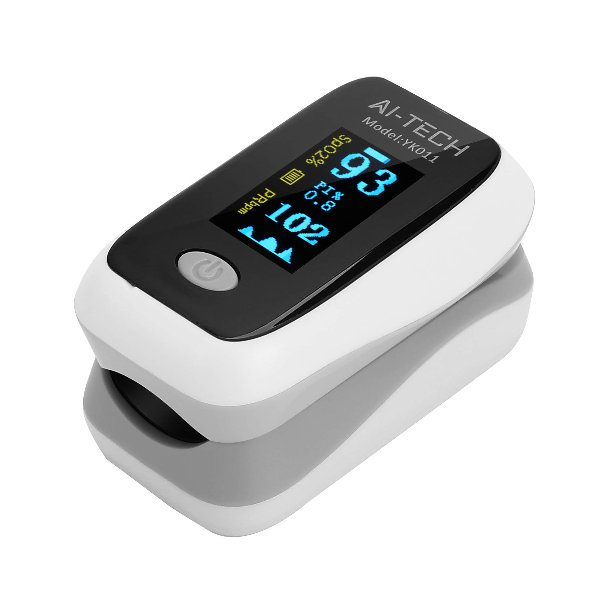 Saturimetro da dito sensore di saturazione di ossigeno e polso cardiofrequenzimetro di colori diversi con OLED display (A)