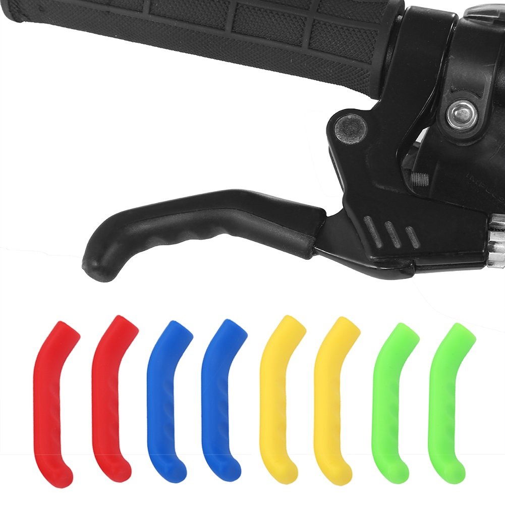Haosie Couvre-frein VTT – 2 Housses Silicone Pour Leviers De Frein, Antidérapant, Amortissant, Compatible Route Et Montagne (Noir)