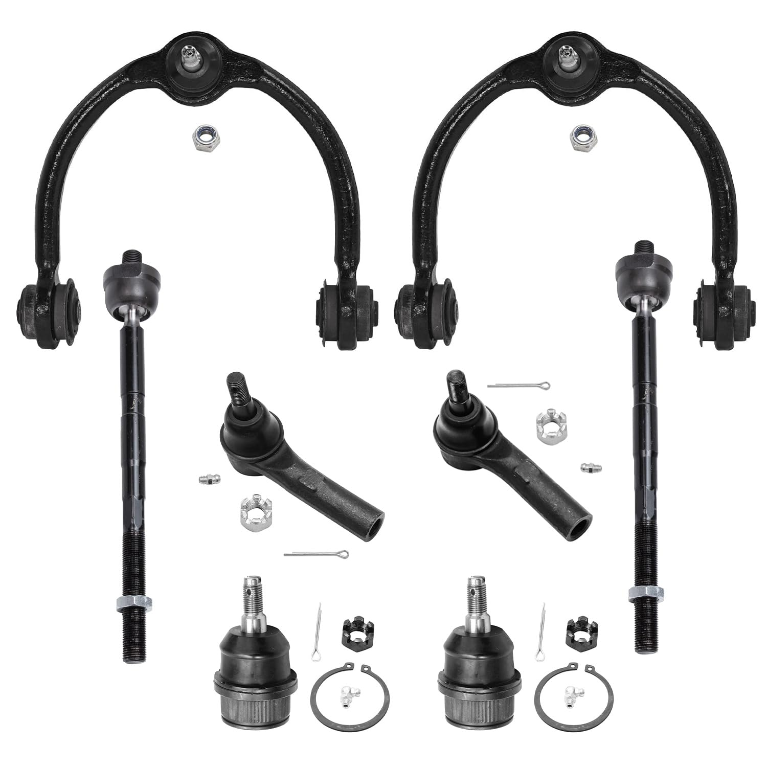 Detroit Axle - Front End 8pc Suspension Kit for 05-10 Jeep Commander