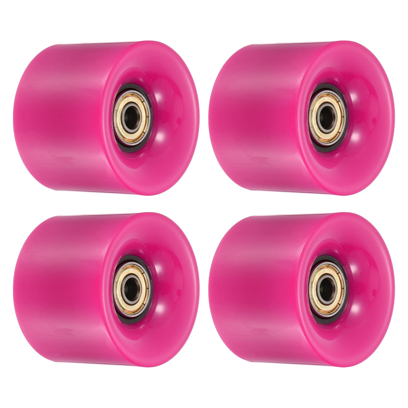 PATIKIL Skateboard Rollen mm mit Lager ABEC- Straße Wheels Räder für Skateboards Cruiser Räder Mini-Board Ersatz A Schwarz Goldton