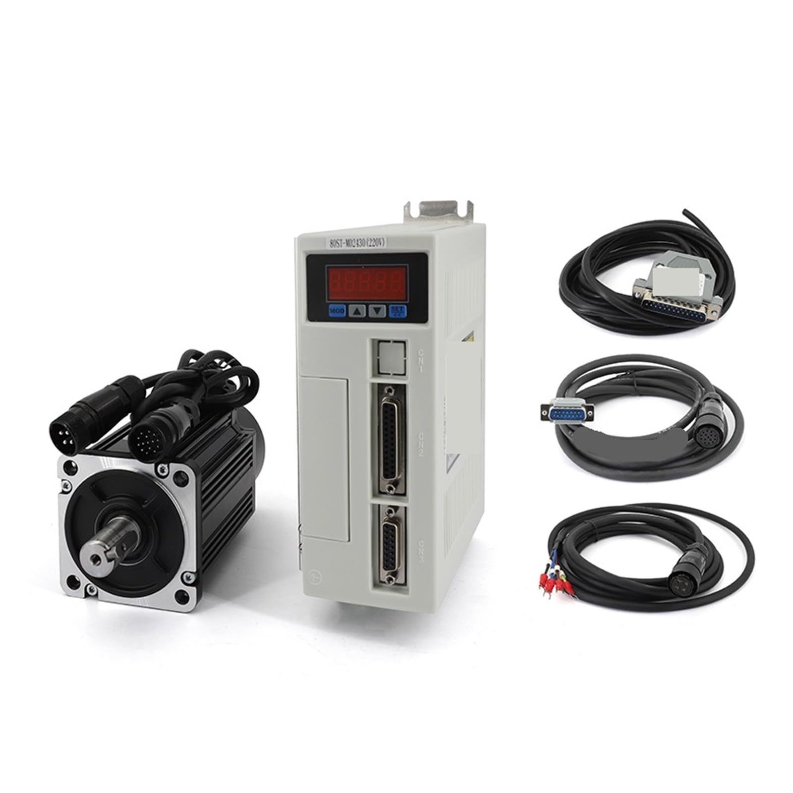 Silnik serwo AC 80st-M02430 220 V 750 W 2,39 NM 3000 obr./min 0,75 kW, napęd jednofazowy, dostosowany kontroler mocy stałej (silnik andwhite drive)