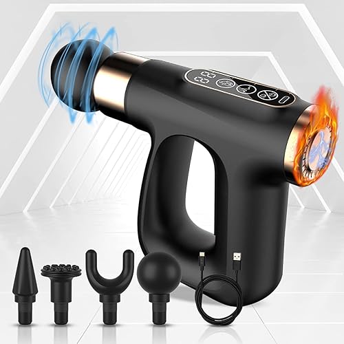 Pistola de masaje, masajeador de tejido profundo, pistola de masaje muscular para atletas, masajeador de tejido profundo de mano, regalos del día